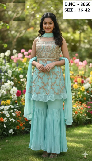 Saiyaara Sharara Set 3860