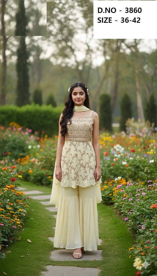 Saiyaara Sharara Set 3860