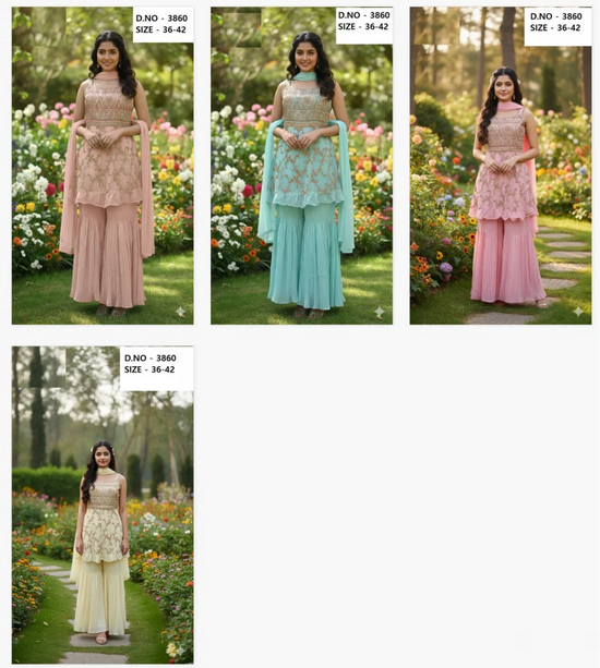 Saiyaara Sharara Set 3860