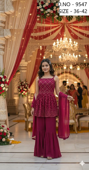 Saiyaara Sharara Set 9547