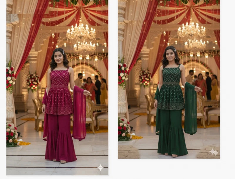 Saiyaara Sharara Set 9547