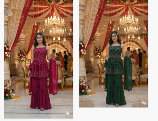 Saiyaara Sharara Set 9547
