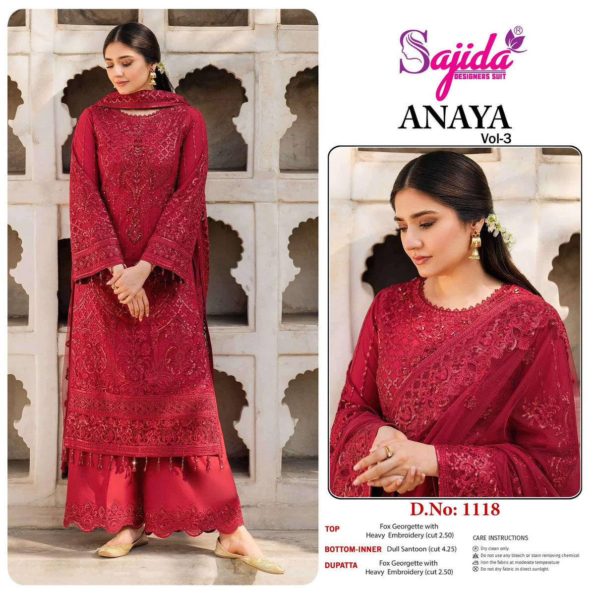 Sajida Sticker Sajida Anaya Vol-03 - Amrah Wholesale