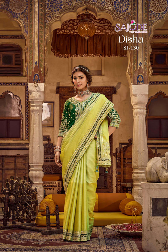 SAJODE DISHA Viscose Linen Ready To Wear Saree