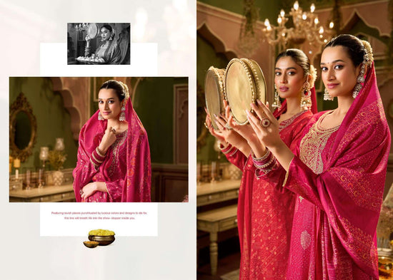 Salvi Fashion Sarah Festive Plus Modal Denting Slub Coding Suit Set