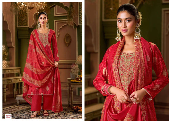 Salvi Fashion Sarah Festive Plus Modal Denting Slub Coding Suit Set