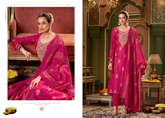 Salvi Fashion Sarah Festive Plus Modal Denting Slub Coding Suit Set