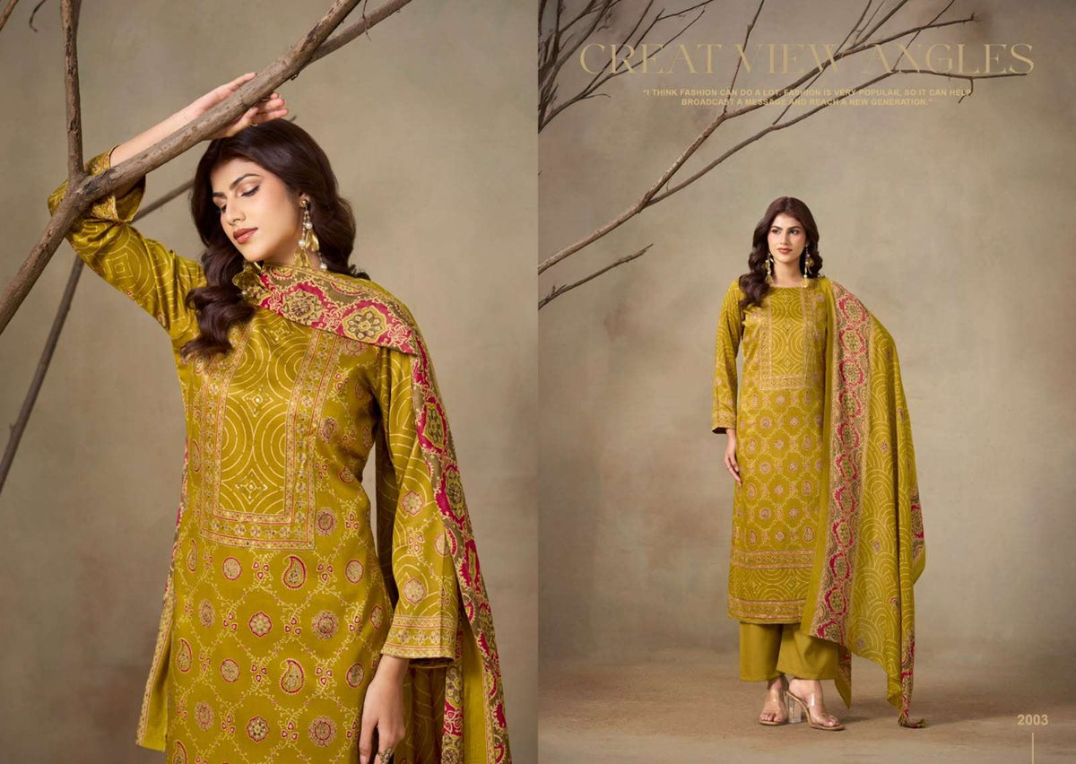 Salvi Fashion Suvarna Vol 2 Gajji Silk Handwork Suit Set