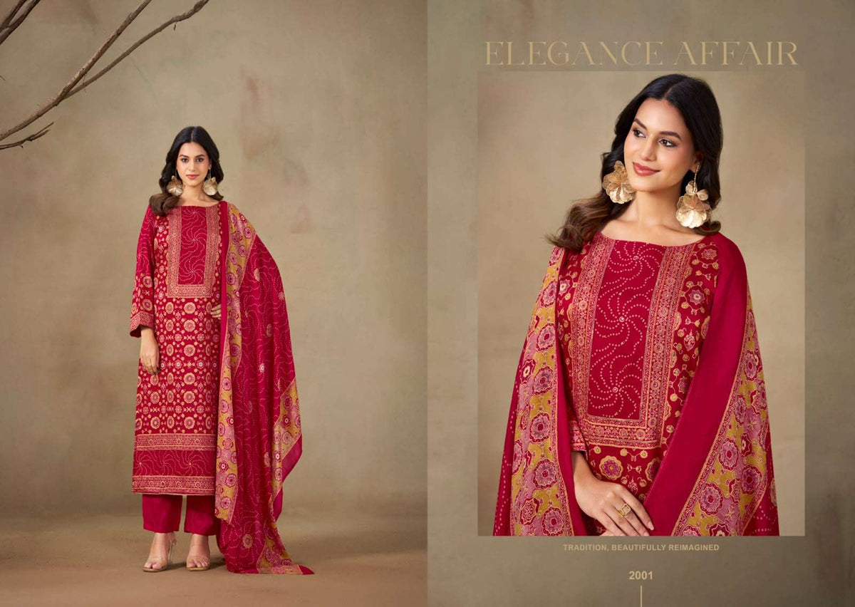 Salvi Fashion Suvarna Vol 2 Gajji Silk Handwork Suit Set
