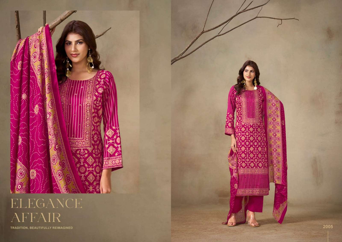 Salvi Fashion Suvarna Vol 2 Gajji Silk Handwork Suit Set
