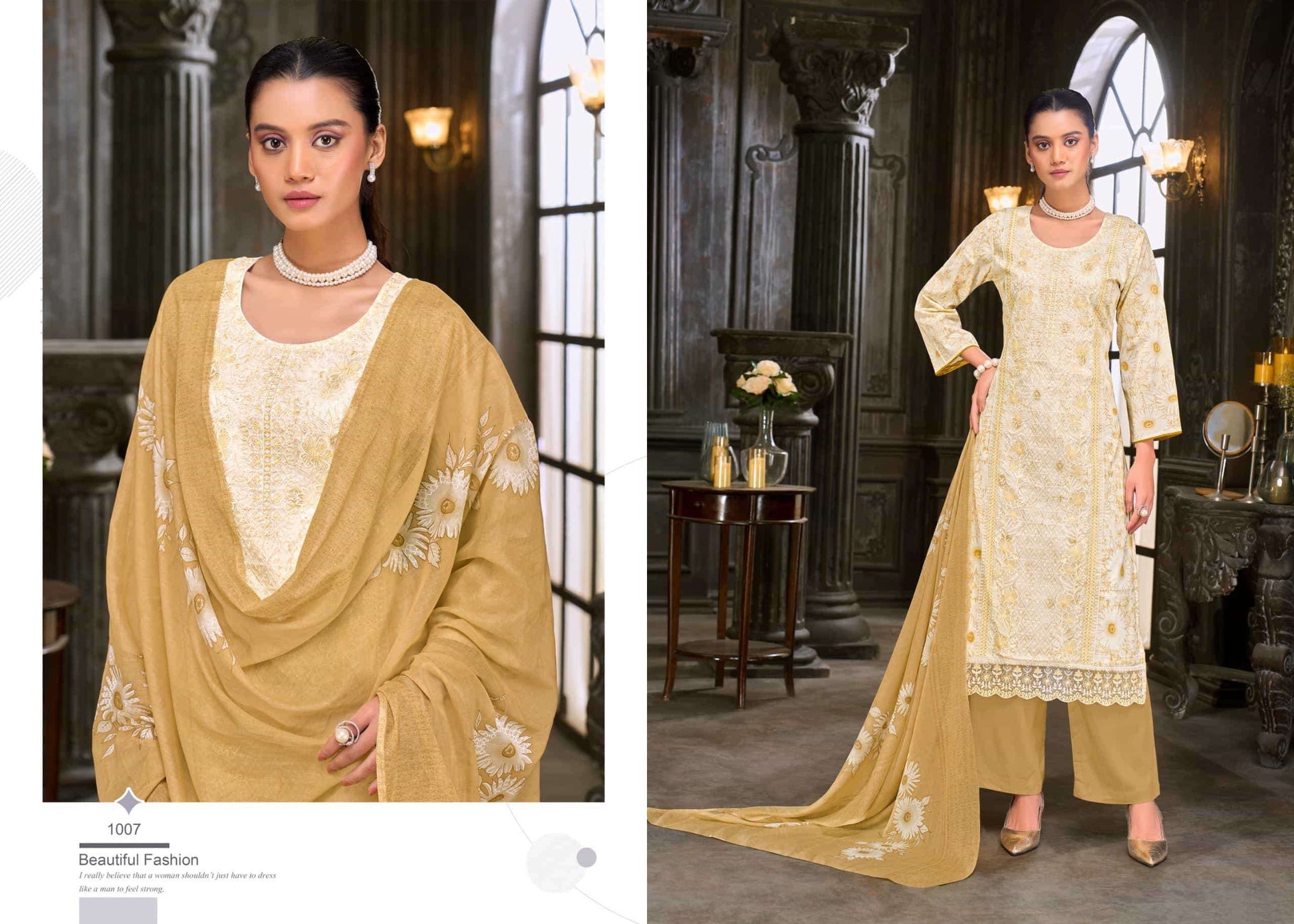 Salvi Fashion Swarovski Pure Lawn Embroidered Dress Material - Amrah Wholesale