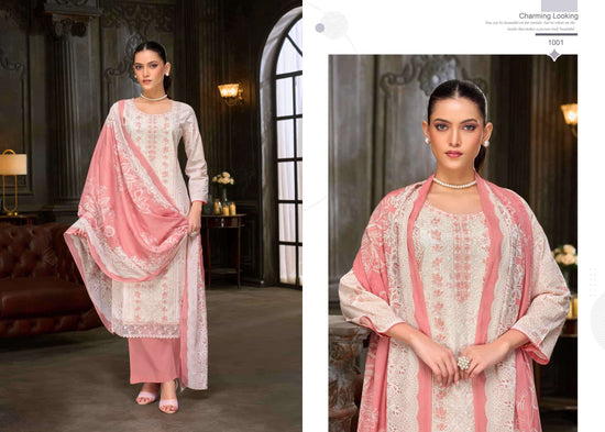 Salvi Fashion Swarovski Pure Lawn Embroidered Dress Material - Amrah Wholesale