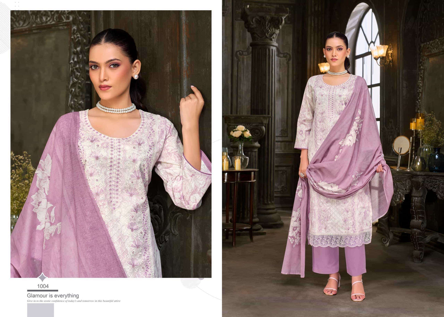 Salvi Fashion Swarovski Pure Lawn Embroidered Dress Material - Amrah Wholesale