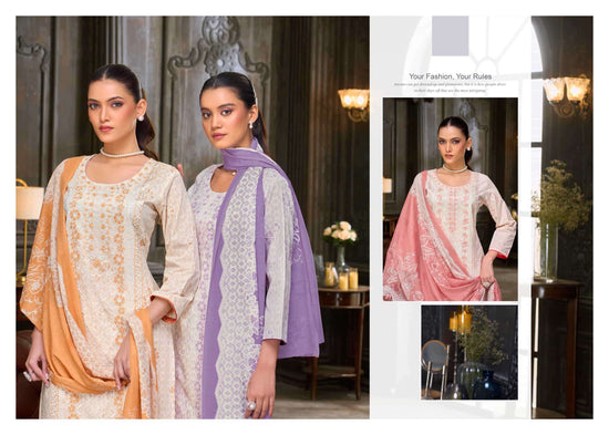 Salvi Fashion Swarovski Pure Lawn Embroidered Dress Material - Amrah Wholesale