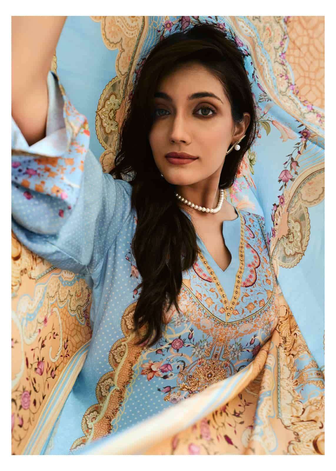 Sanaz Andaaz Viscose Pashmina Digital Printed Pakistani Suit