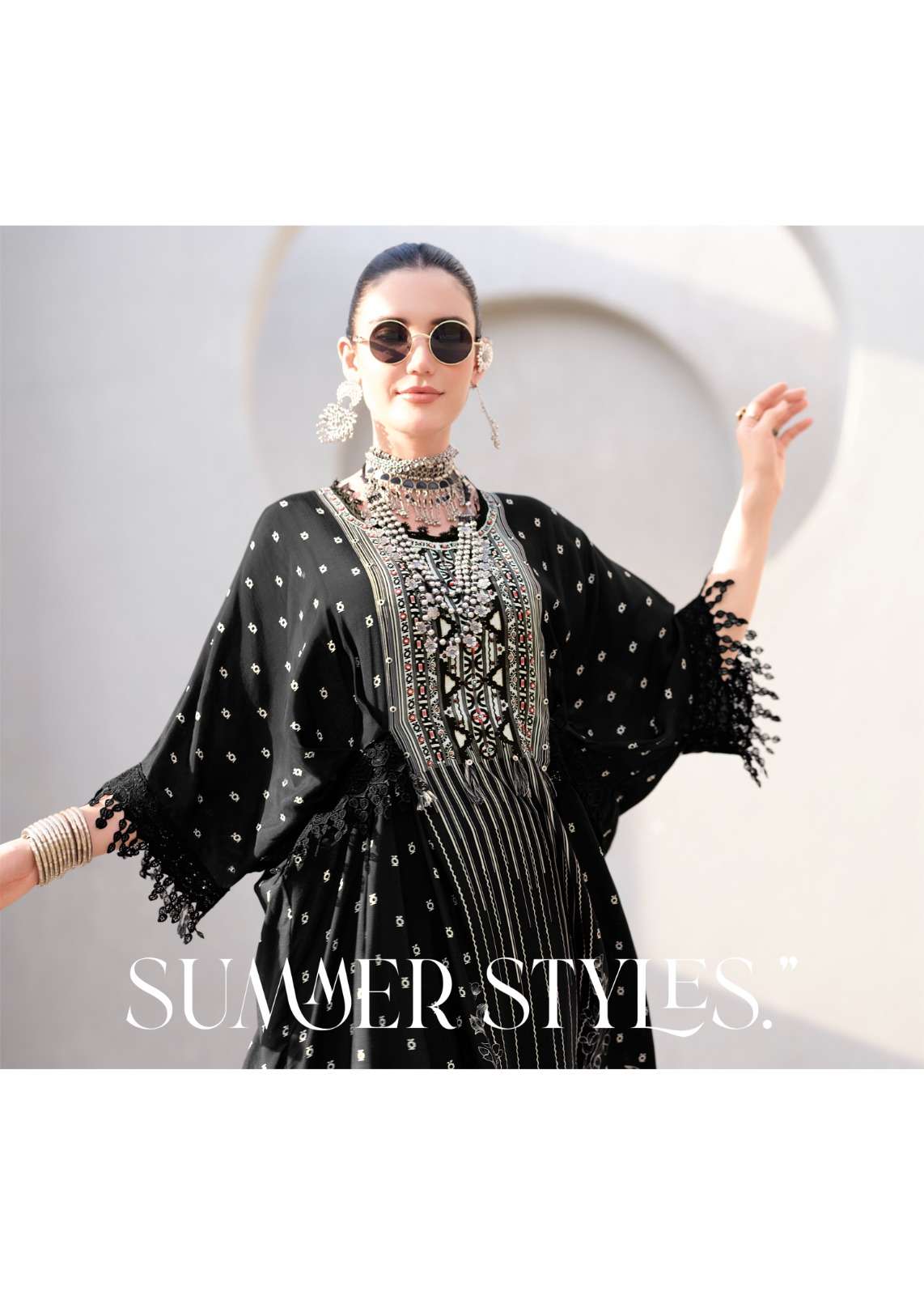 Sanaz Ash And Silk Viscose Muslin Dress Material - Amrah Wholesale