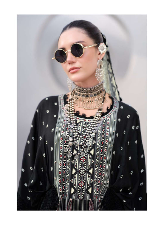 Sanaz Ash And Silk Viscose Muslin Dress Material - Amrah Wholesale