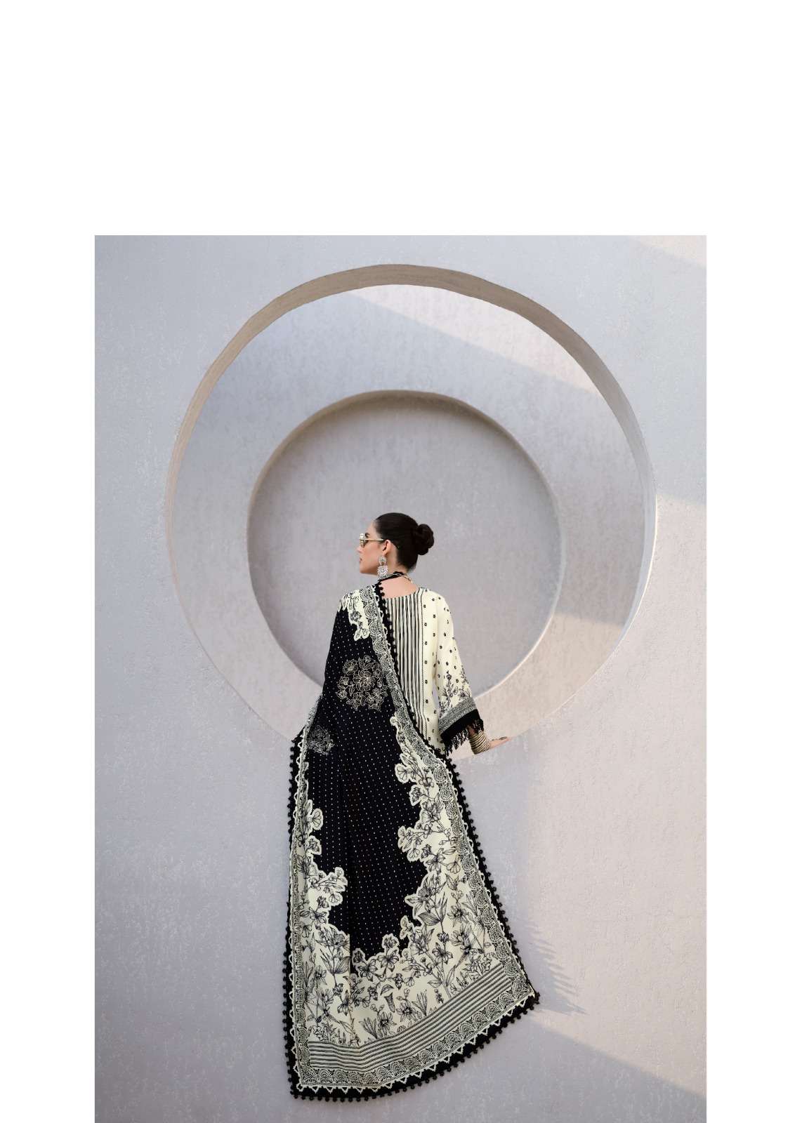 Sanaz Ash And Silk Viscose Muslin Dress Material - Amrah Wholesale