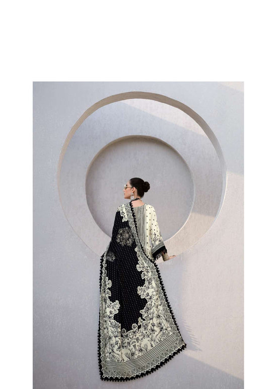 Sanaz Ash And Silk Viscose Muslin Dress Material - Amrah Wholesale