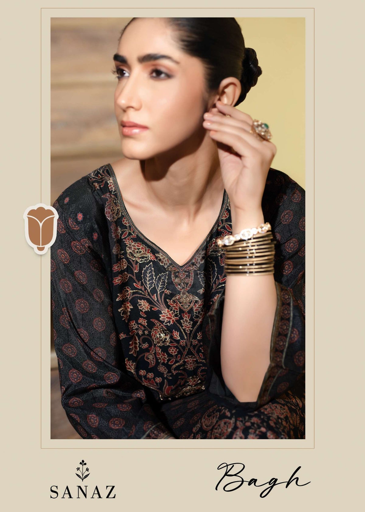Sanaz Bagh Viscose Muslin Designer Dress Material