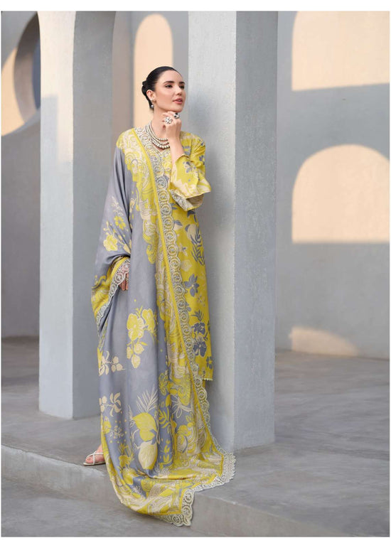 Sanaz Floral Art Viscose Muslin Pakistani Suit - Amrah Wholesale