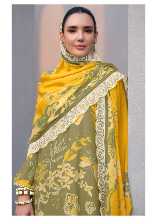 Sanaz Floral Art Vol 2 Viscose Muslin Dress Material