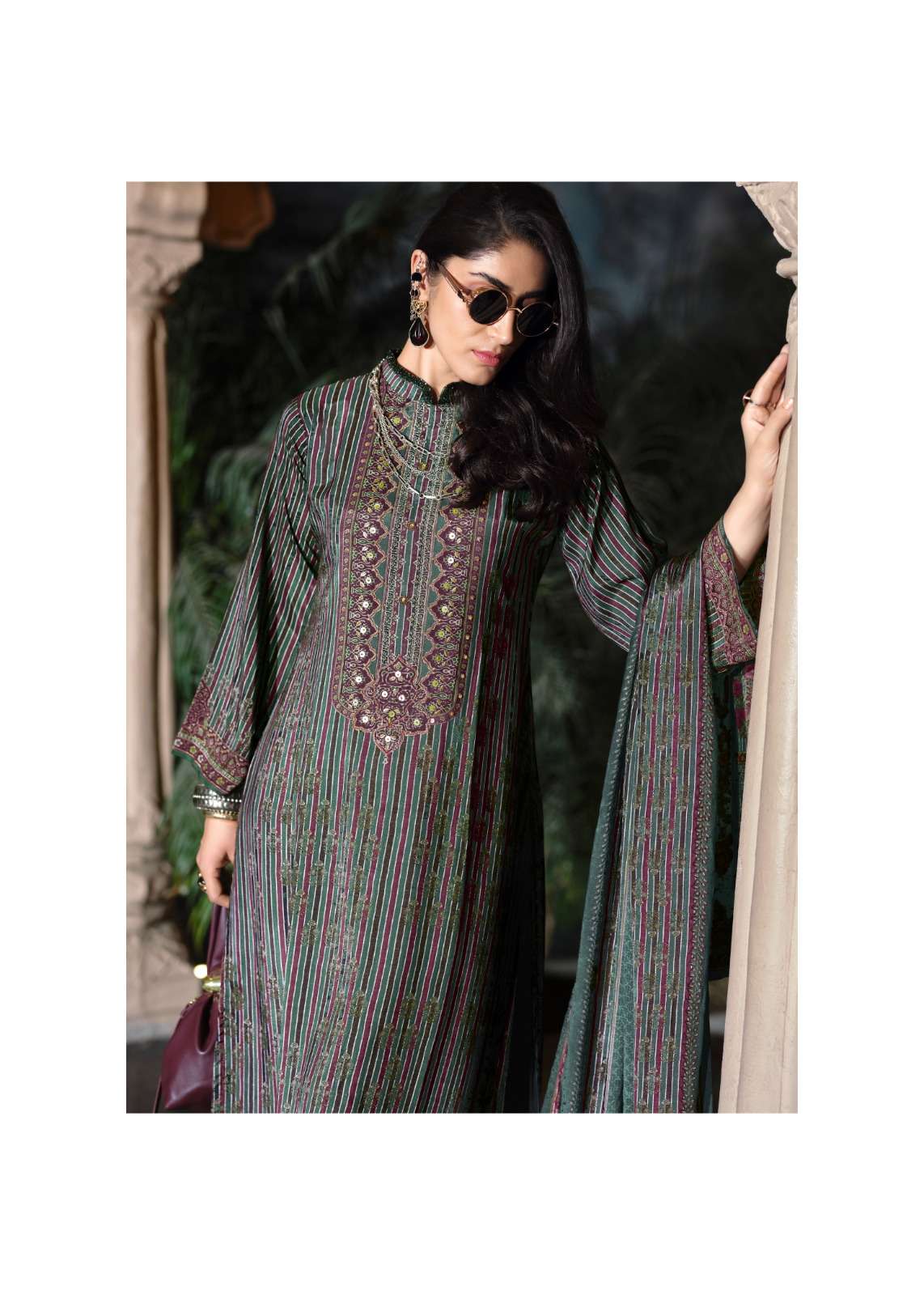 Sanaz Heritage Viscose Muslin Pakistani Suit - Amrah Wholesale