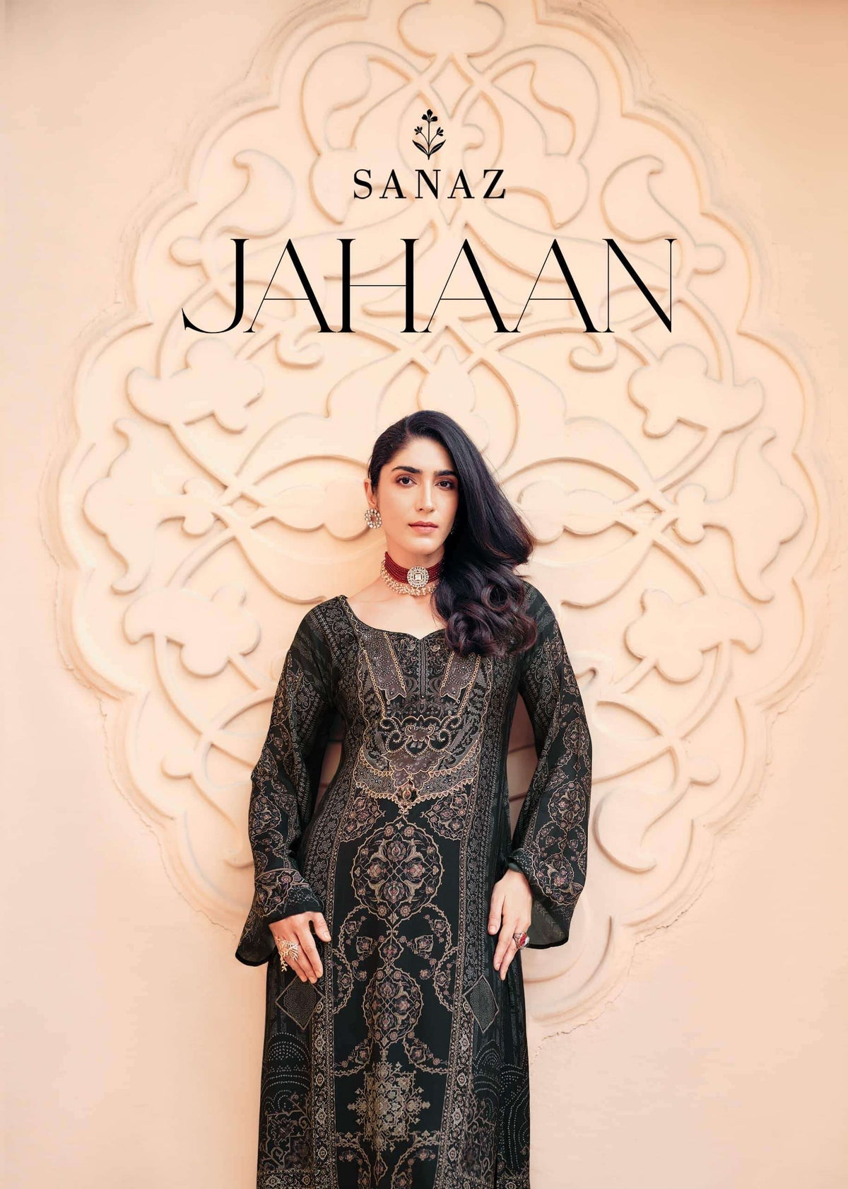 Sanaz Jahaan Viscose Muslin Designer Unstitched Dress Material