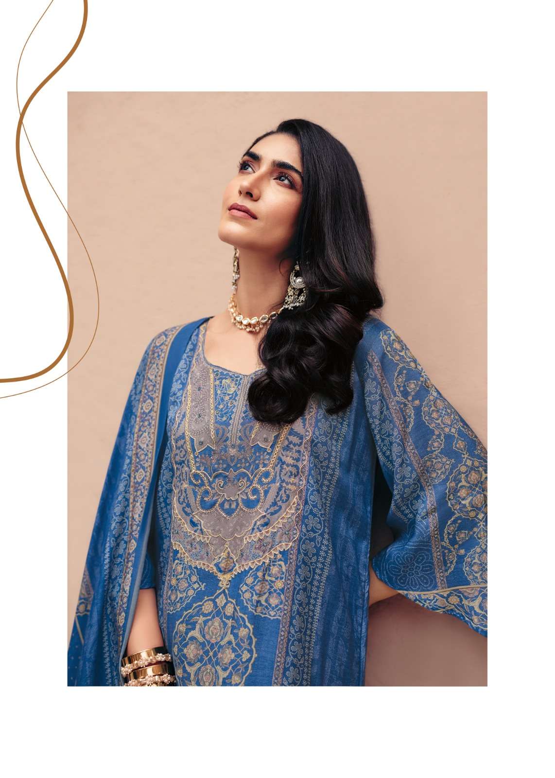 Sanaz Jahaan Viscose Muslin Designer Unstitched Dress Material