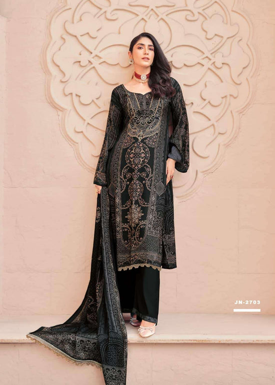 Sanaz Jahaan Viscose Muslin Designer Unstitched Dress Material