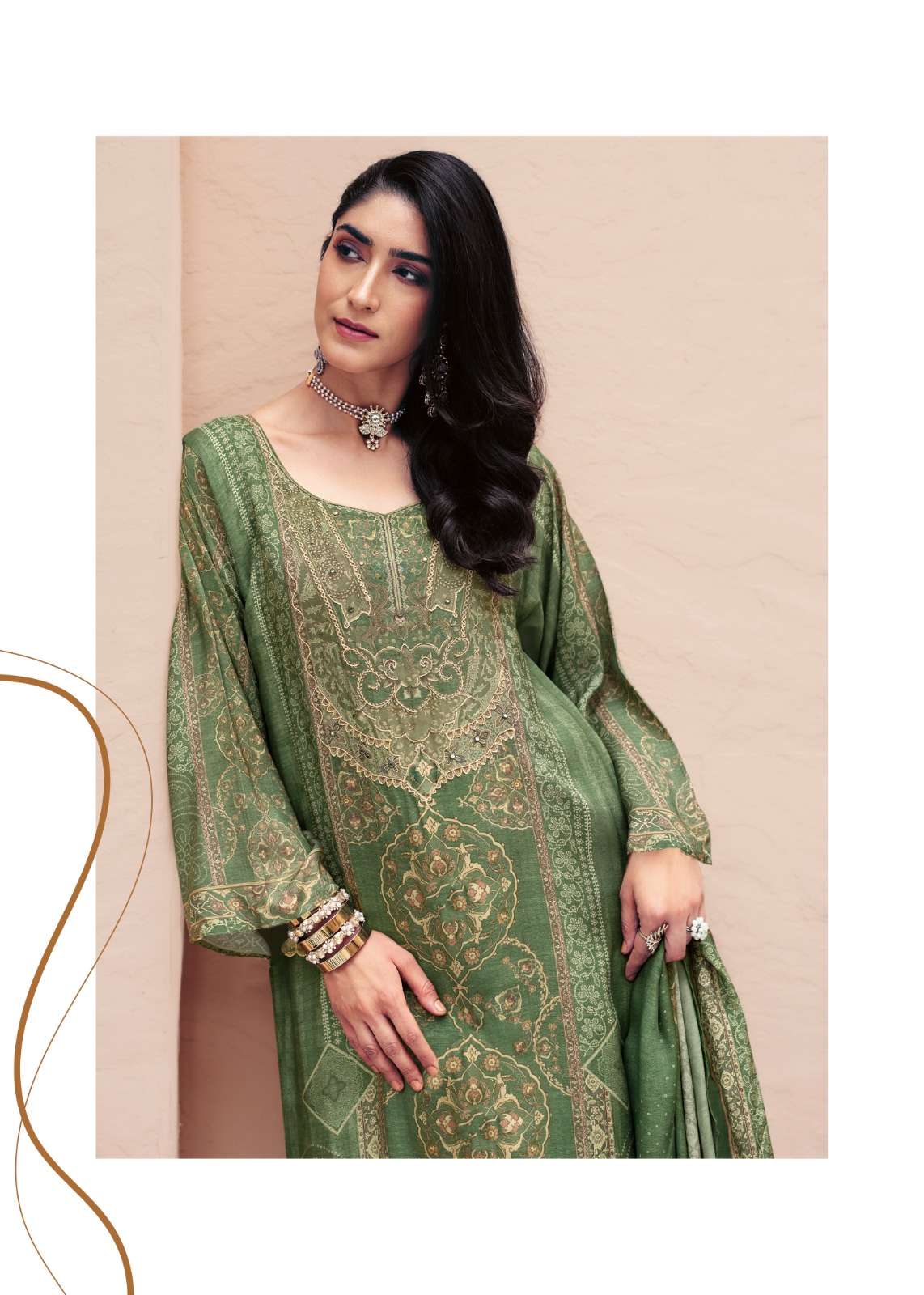 Sanaz Jahaan Viscose Muslin Designer Unstitched Dress Material