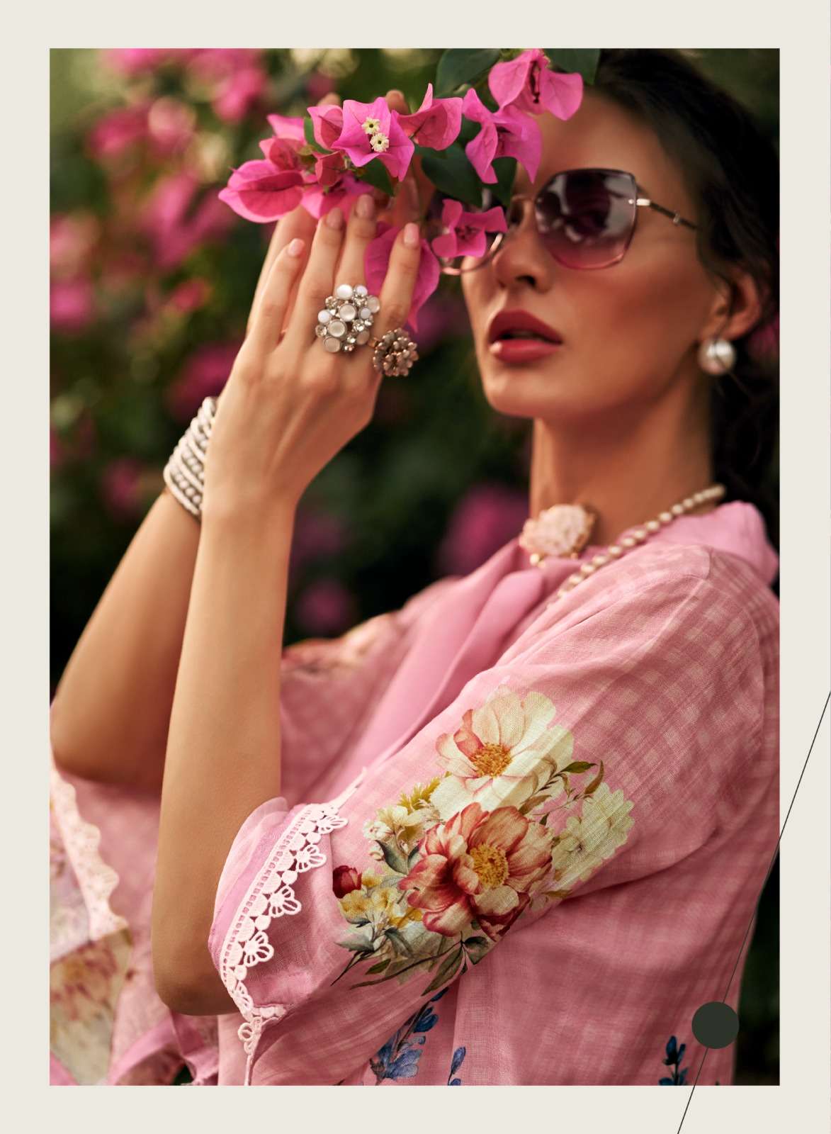 Sanaz Jansoor Viscose Mul Digital Printed Dress Material - Amrah Wholesale