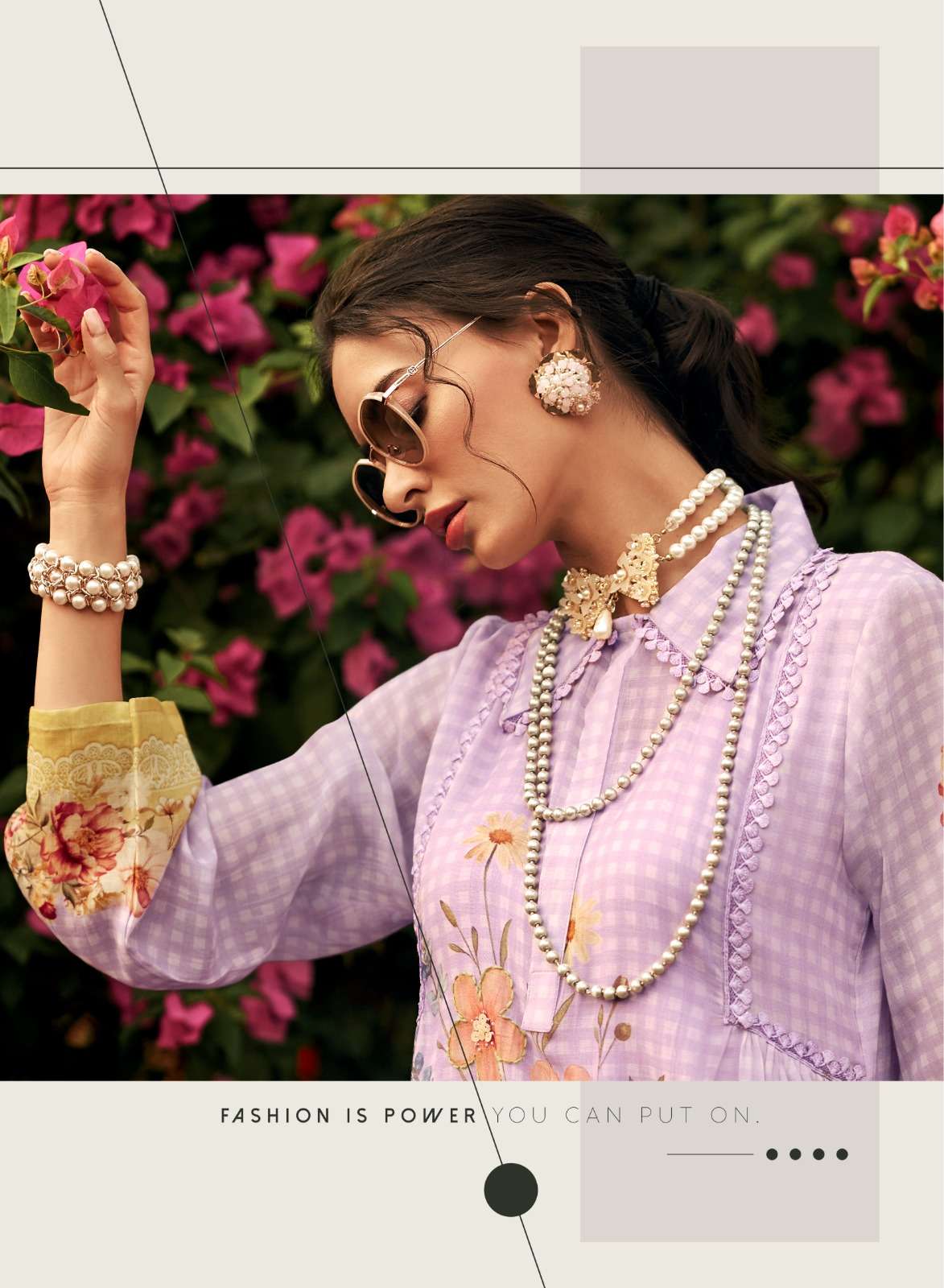 Sanaz Jansoor Viscose Mul Digital Printed Dress Material - Amrah Wholesale