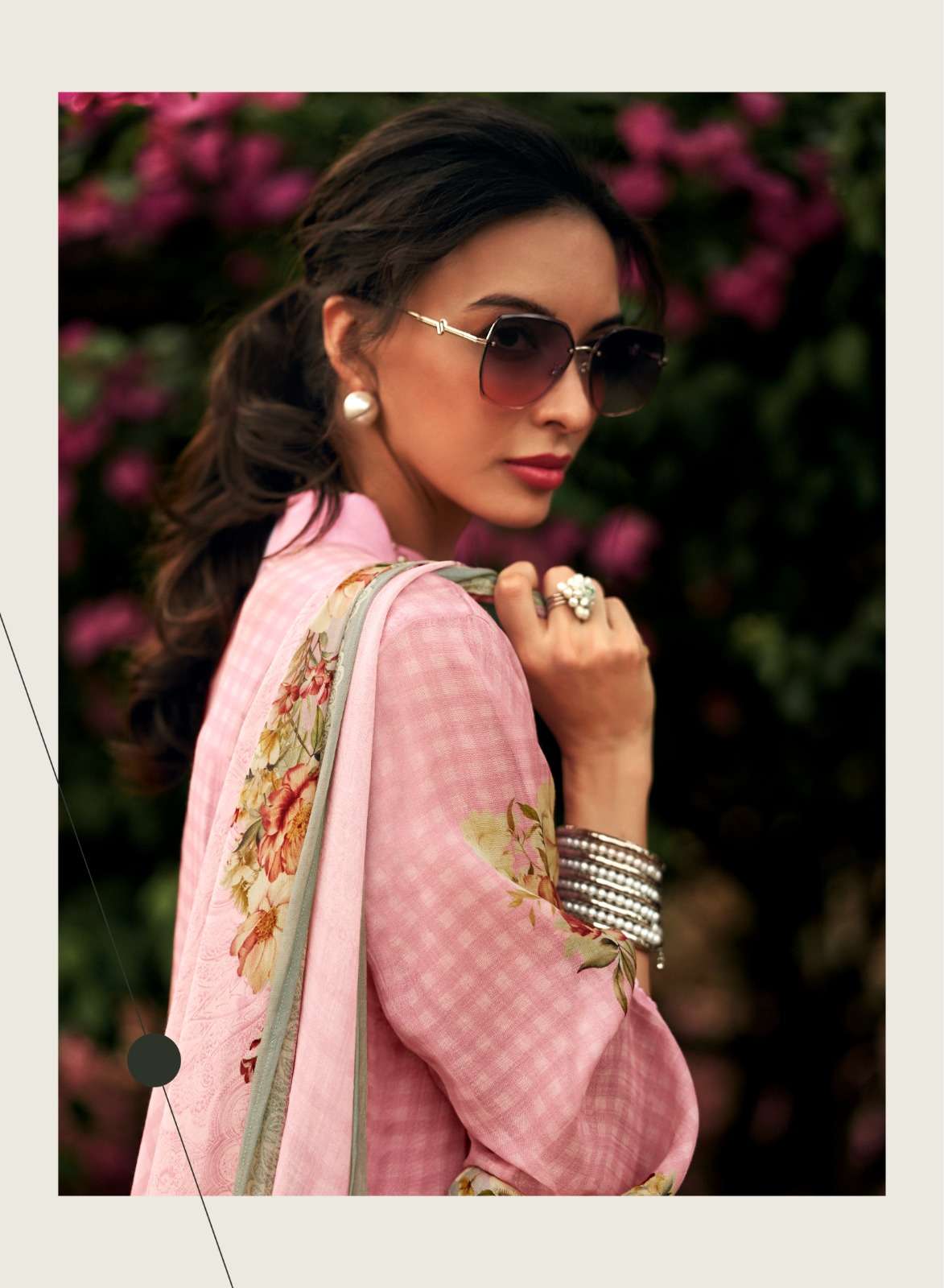 Sanaz Jansoor Viscose Mul Digital Printed Dress Material - Amrah Wholesale
