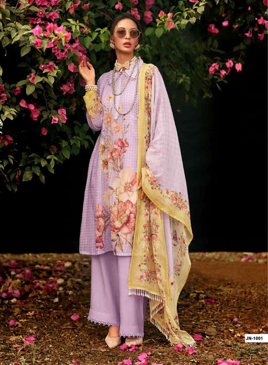 Sanaz Jansoor Viscose Mul Digital Printed Dress Material - Amrah Wholesale
