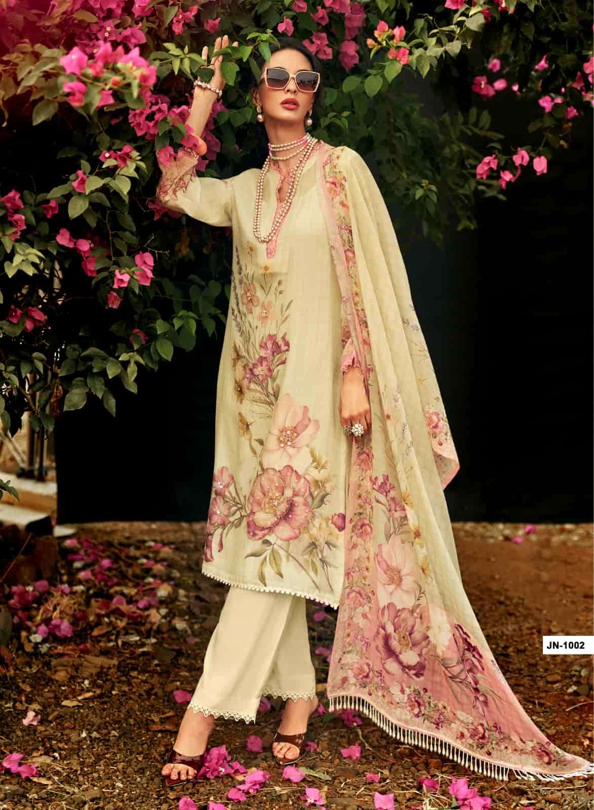 Sanaz Jansoor Viscose Mul Digital Printed Dress Material - Amrah Wholesale