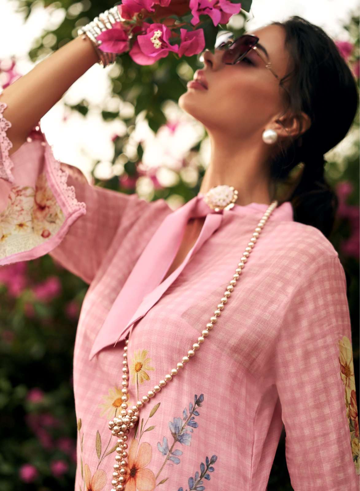 Sanaz Jansoor Viscose Mul Digital Printed Dress Material - Amrah Wholesale