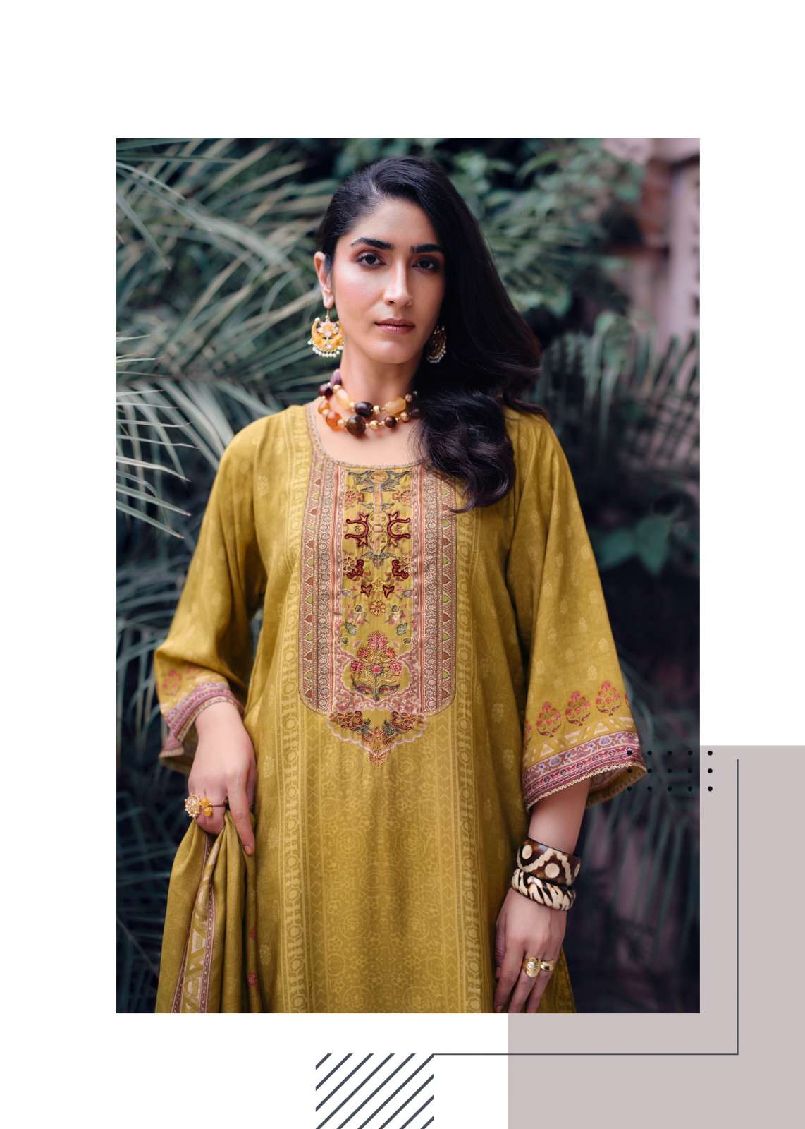 Sanaz Karigari Viscose Muslin Designer Dress Material - Amrah Wholesale