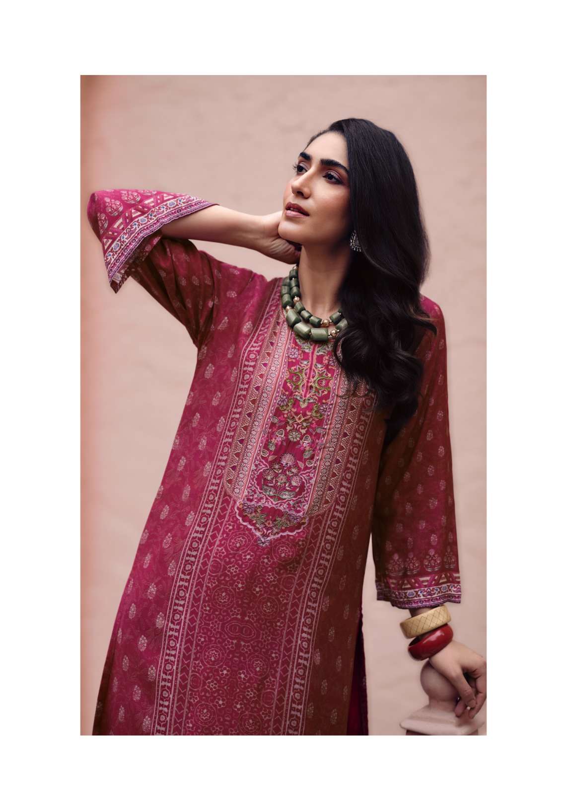 Sanaz Karigari Viscose Muslin Designer Dress Material - Amrah Wholesale