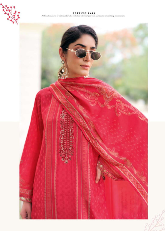 Sanaz Mahira Viscose Muslin Embroidered Dress Material