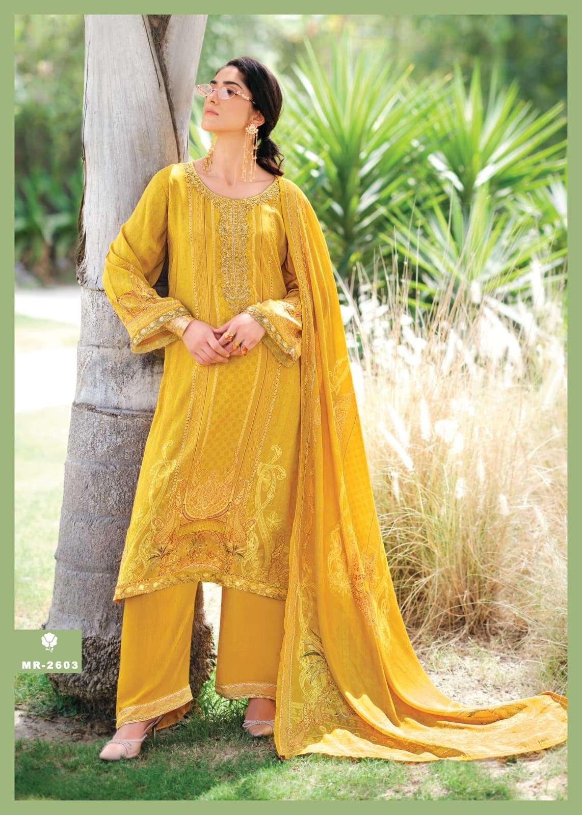 Sanaz Mahira Viscose Muslin Embroidered Dress Material