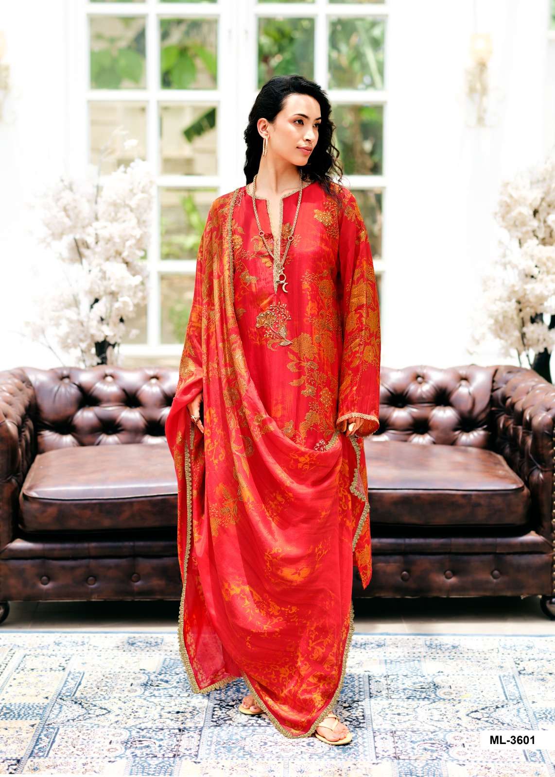 Sanaz Moonlit Viscose Katan Silk Dress Material - Amrah Wholesale