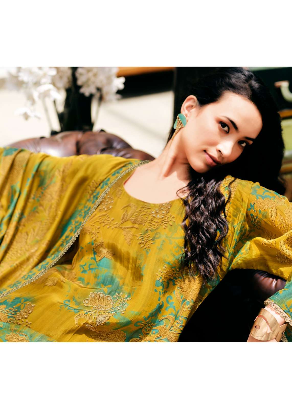 Sanaz Moonlit Viscose Katan Silk Dress Material - Amrah Wholesale