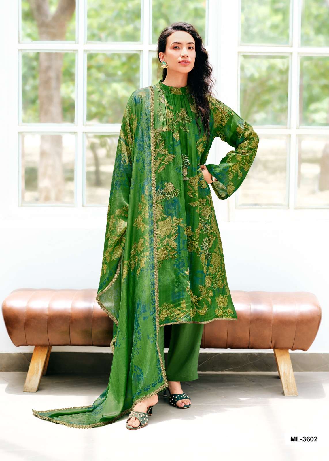 Sanaz Moonlit Viscose Katan Silk Dress Material - Amrah Wholesale