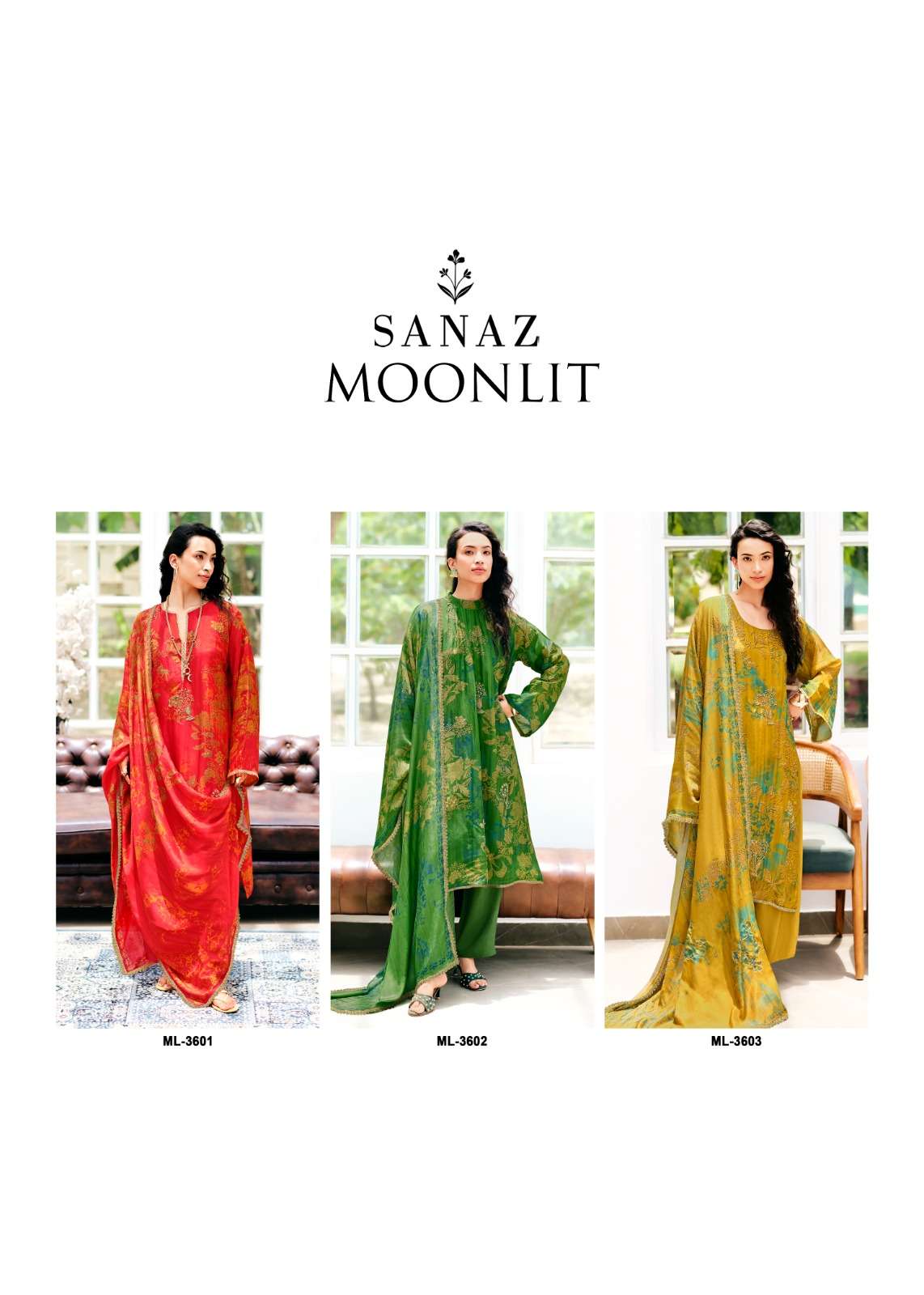 Sanaz Moonlit Viscose Katan Silk Dress Material - Amrah Wholesale