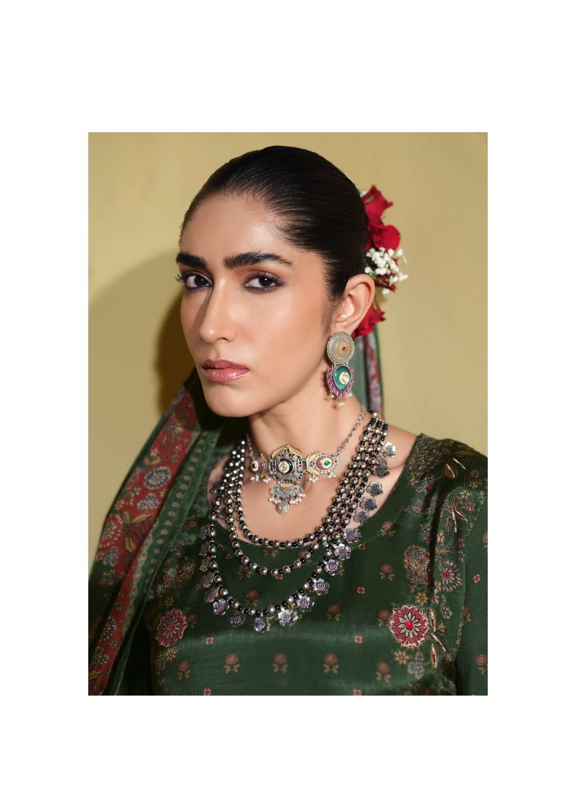 Sanaz Naqsh Viscose Muslin Designer Dress Material - Amrah Wholesale