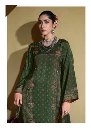 Sanaz Naqsh Viscose Muslin Designer Dress Material - Amrah Wholesale