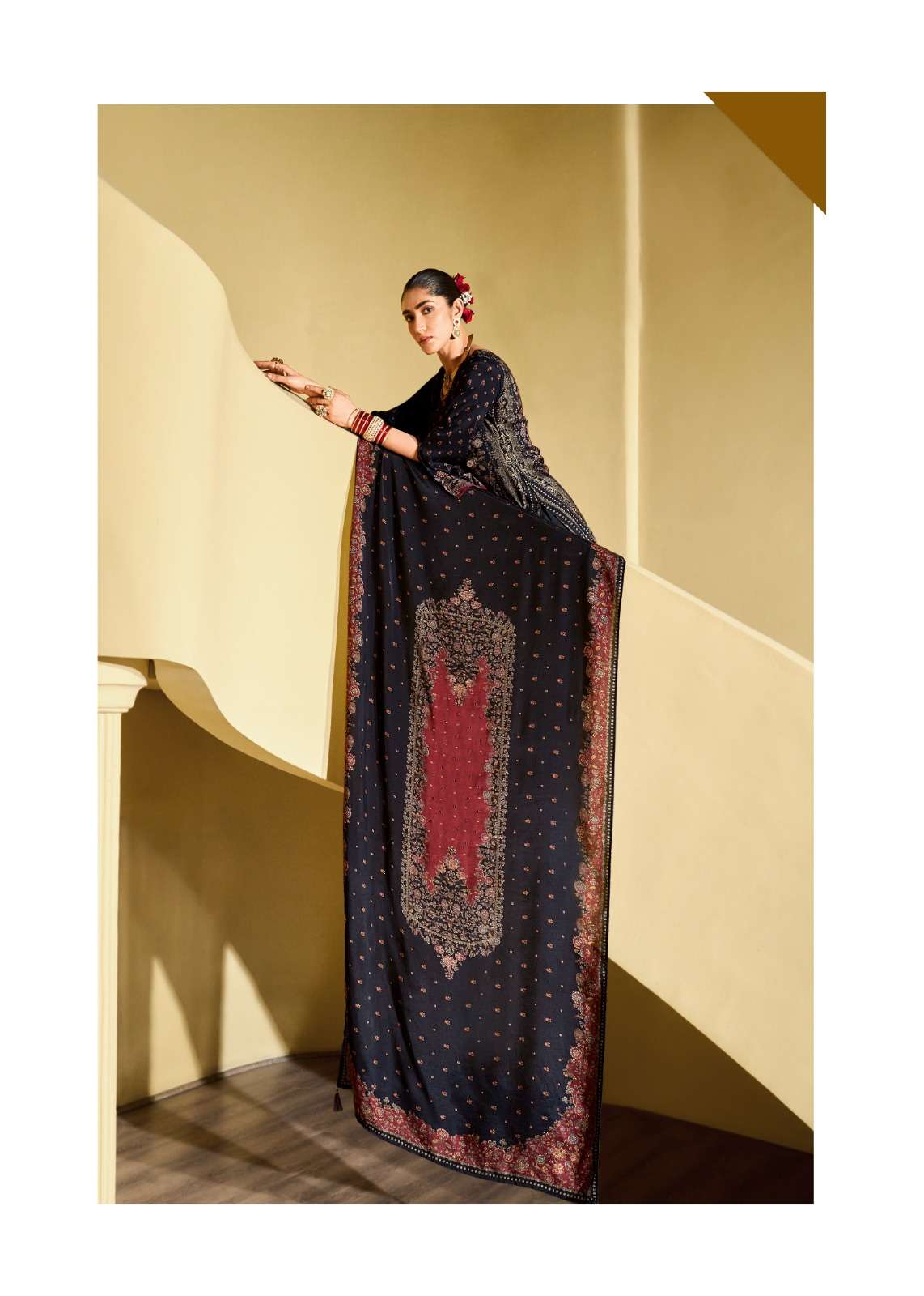 Sanaz Naqsh Viscose Muslin Designer Dress Material - Amrah Wholesale