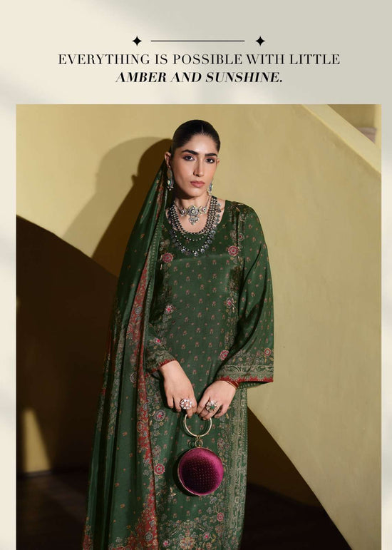 Sanaz Naqsh Viscose Muslin Designer Dress Material - Amrah Wholesale