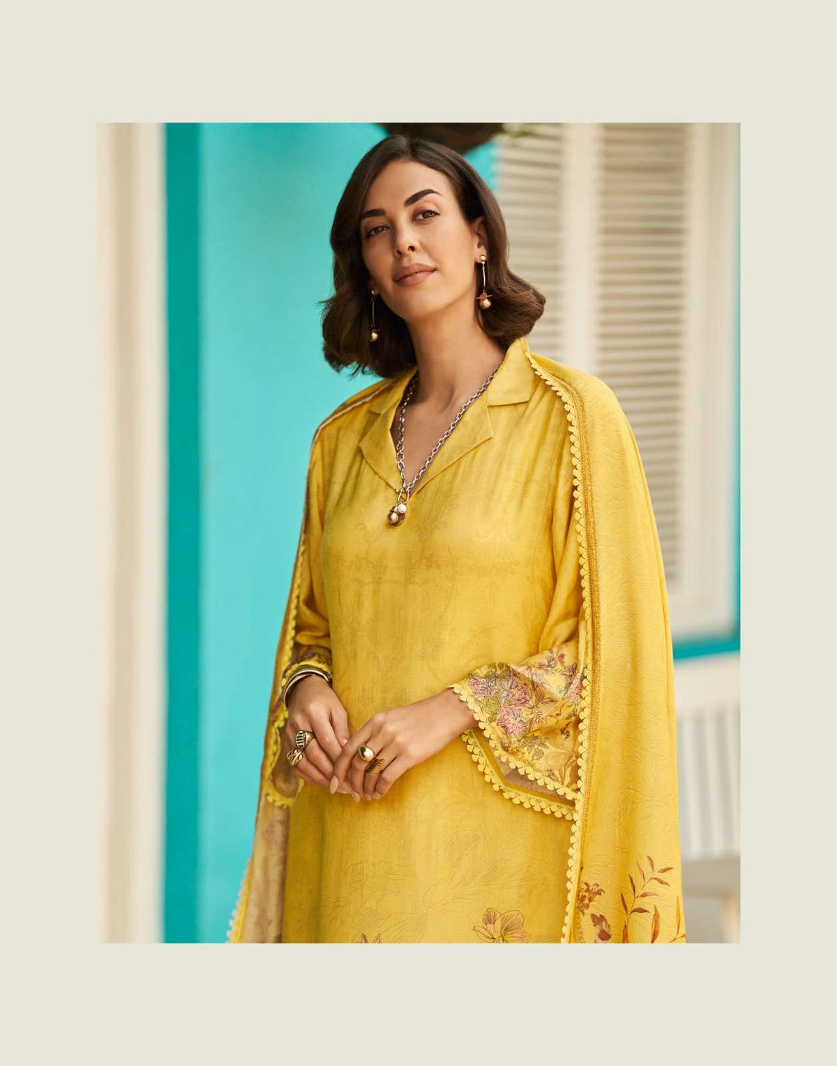Sanaz Nargis Viscose Muslin Dress Material - Amrah Wholesale